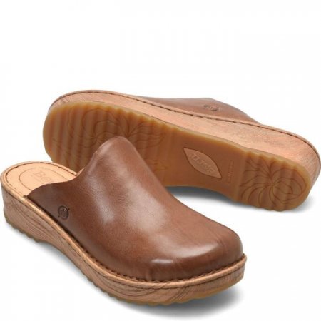 Women's Born Andy Clogs - Luggage (Brown)