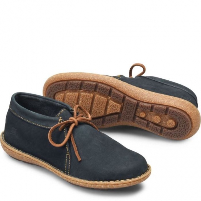 Women's Born Nuala Boots - Navy Nubuck (Blue)