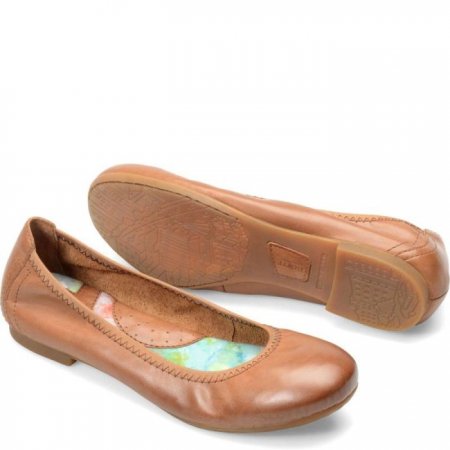 Women's Born Julianne Flats - Mid Brown (Brown)