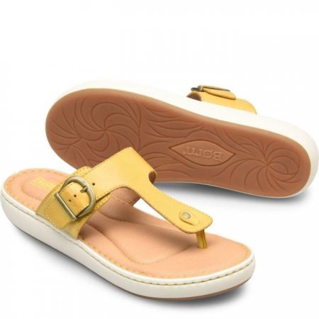 Women's Born Jules Sandals - Yellow Lemon (Yellow)