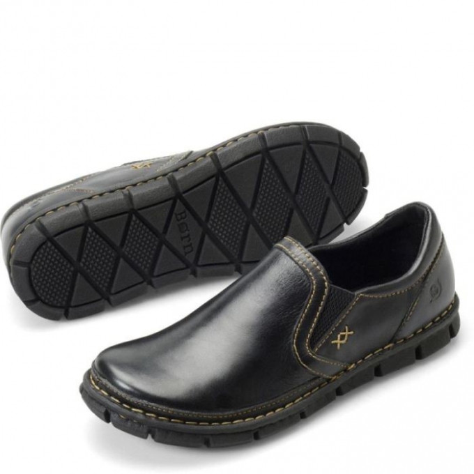 Men's Born Sawyer Slip-Ons & Lace-Ups - Black