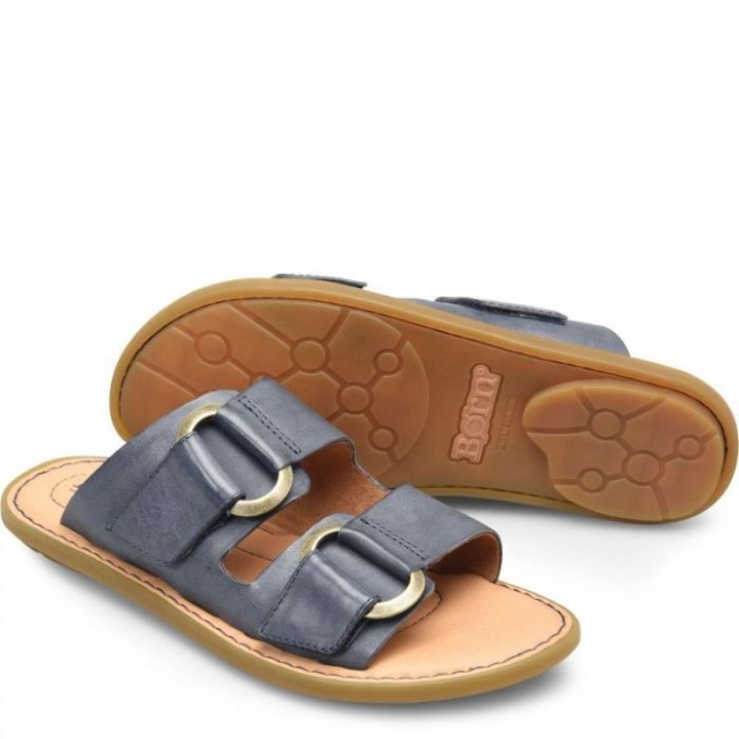 Women's Born Marston Sandals - Navy Oceano (Blue)