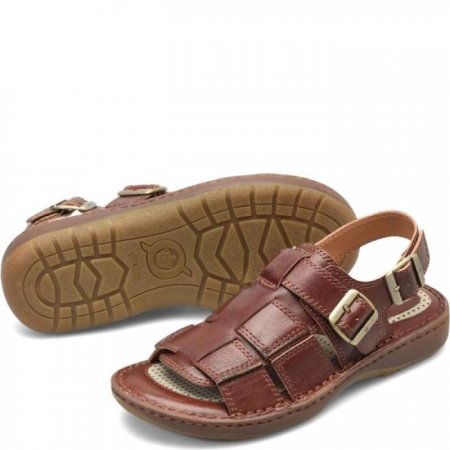 Men's Born Miguel Sandals - Dark Tan Bourbon (Brown)