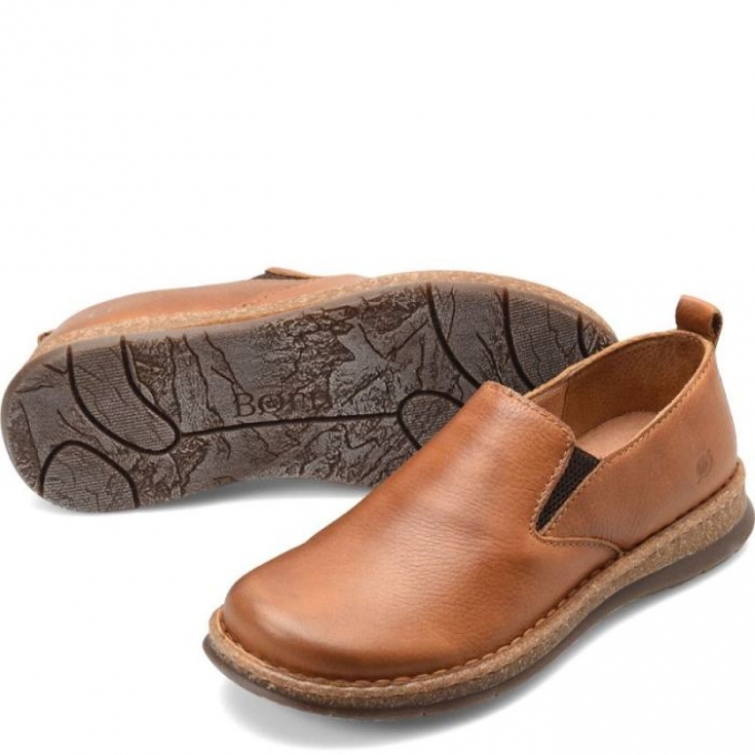 Men's Born Bryson Slip-Ons & Lace-Ups - Saddle (Tan)