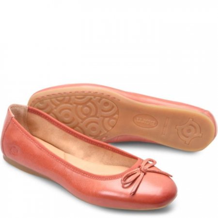 Women's Born Brin Flats - Rust Cayenne (Red)