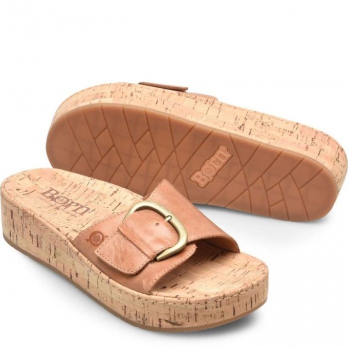 Women's Born Sloane Sandals - Tan Cuoio (Brown)