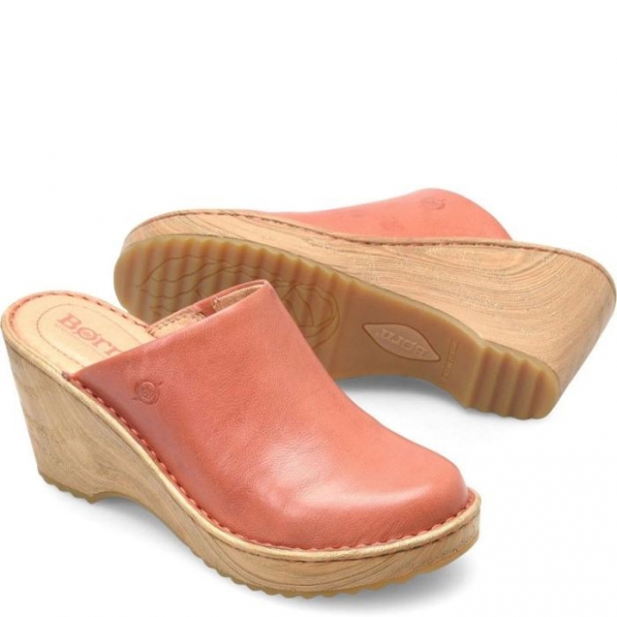 Women's Born Natalie Clogs - Rust Cayenne (Orange)