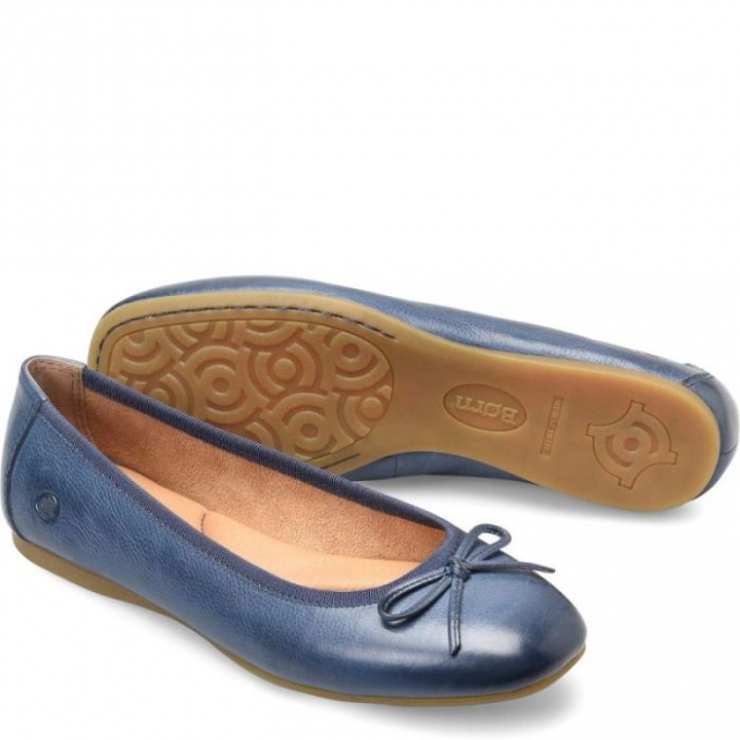 Women's Born Brin Flats - Navy Marine (Blue)