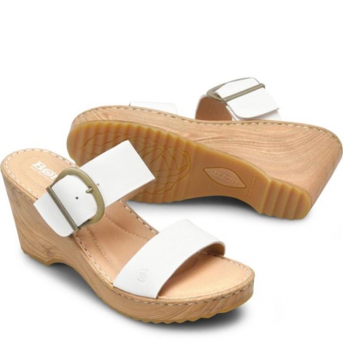 Women's Born Emily Sandals - White Bianco (White)