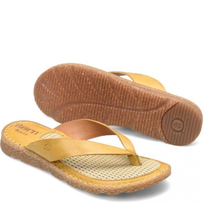 Women's Born Bora Basic Sandals - Ocre (Yellow)