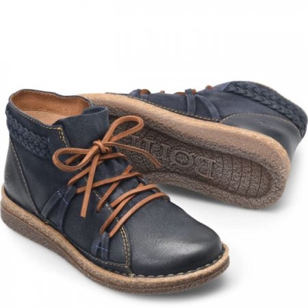 Women's Born Temple II Boots - Navy Indigo Distressed (Blue)