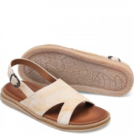 Women's Born Carah Sandals - Natural Sand Suede (Tan)