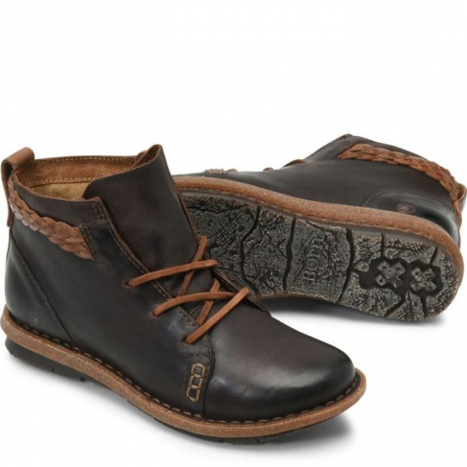 Women's Born Temple Boots - Dark Castano (Brown)