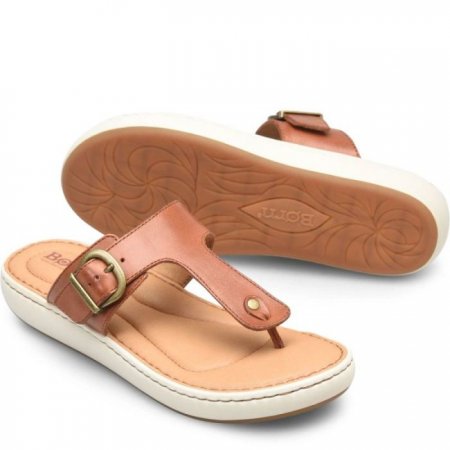 Women's Born Jules Sandals - Cognac Brown (Brown)