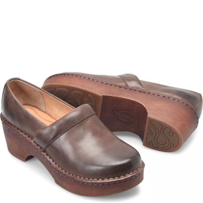 Women's Born Freya Clogs - Chocolate (Brown)