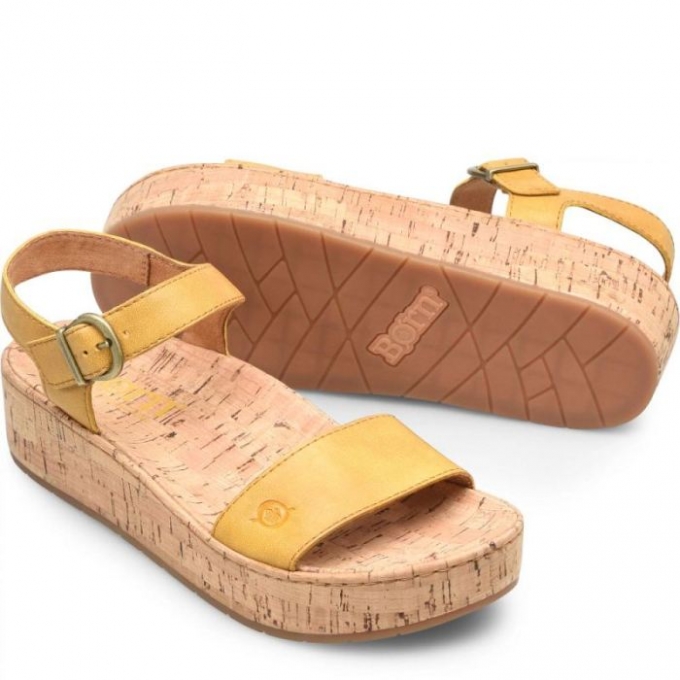 Women's Born Sari Sandals - Yellow Sun (Yellow)