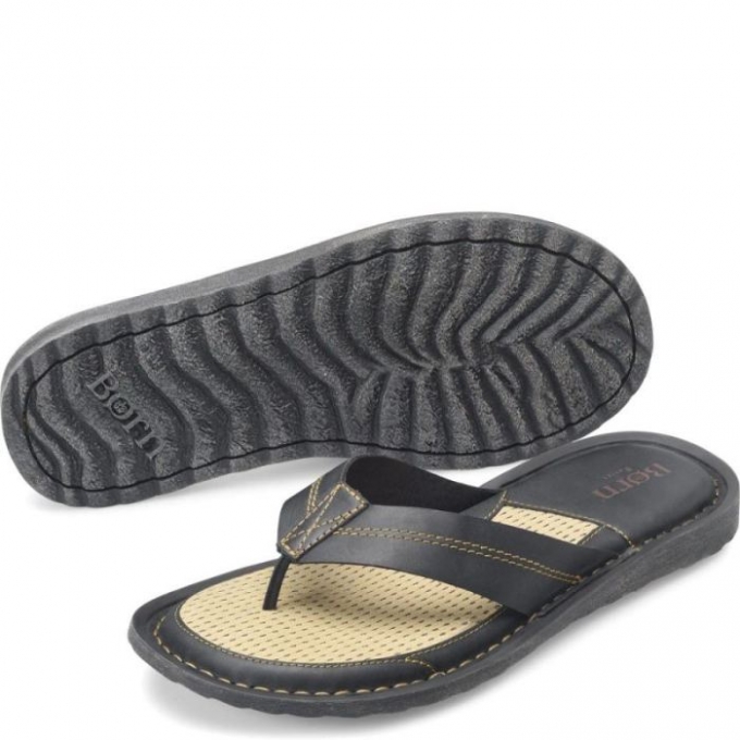 Men's Born Bermuda Basic Sandals - Black