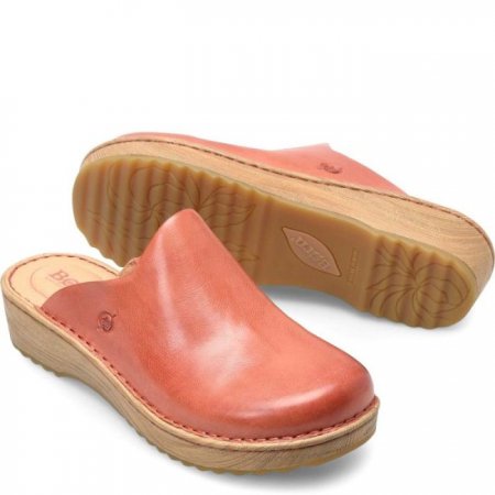 Women's Born Andy Clogs - Rust Cayenne (Red)