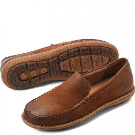 Men's Born Naldo Slip-Ons & Lace-Ups - Rust Maple Leaf Nubuck (Brown)