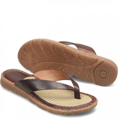 Women's Born Bora Basic Sandals - Dark Brown (Brown)