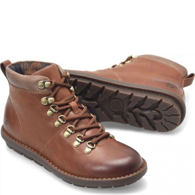 Women's Born Blaine Boots - Brown and Taupe (Brown)