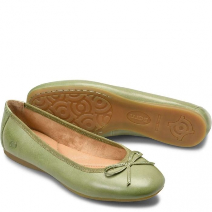 Women's Born Brin Flats - Green Leaf (Green)