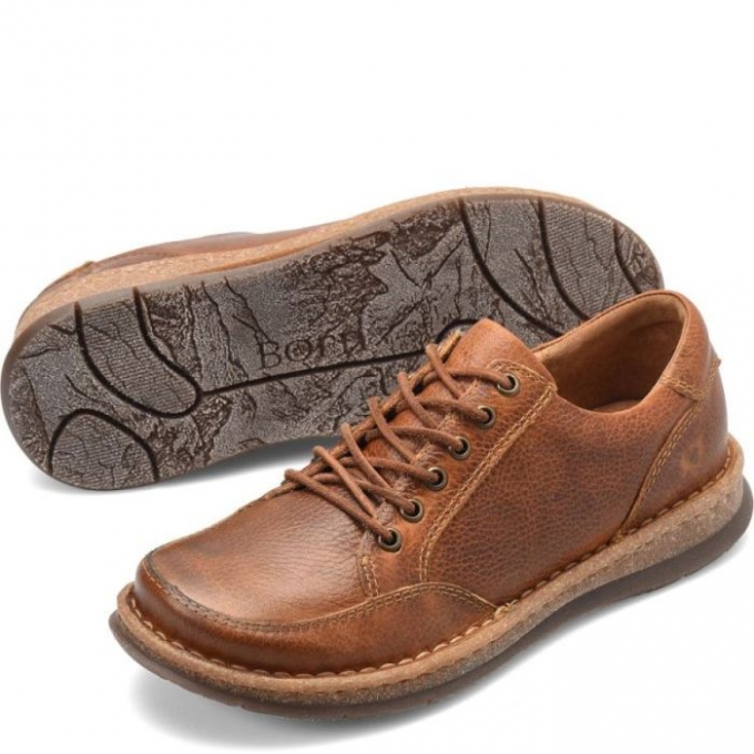 Men's Born Bronson Slip-Ons & Lace-Ups - Saddle Tan (Brown)