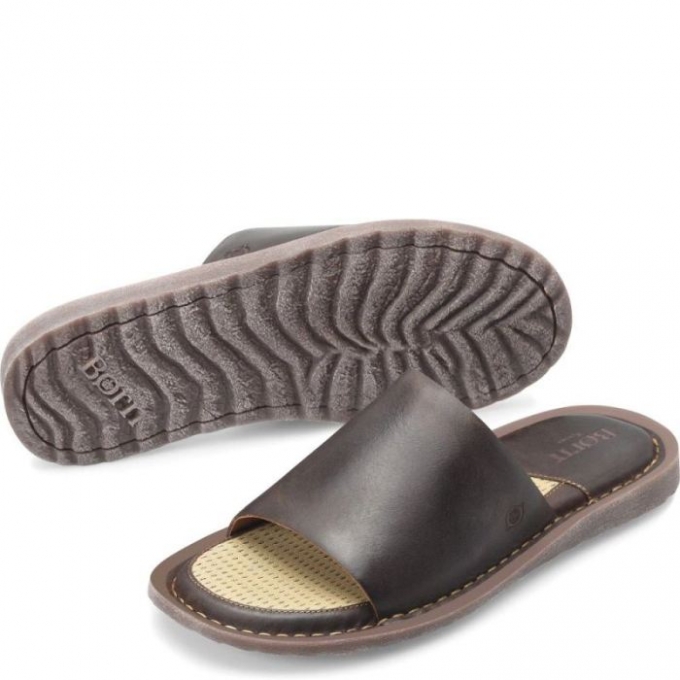 Men's Born Leeward Basic Sandals - Dark Castano (Brown)