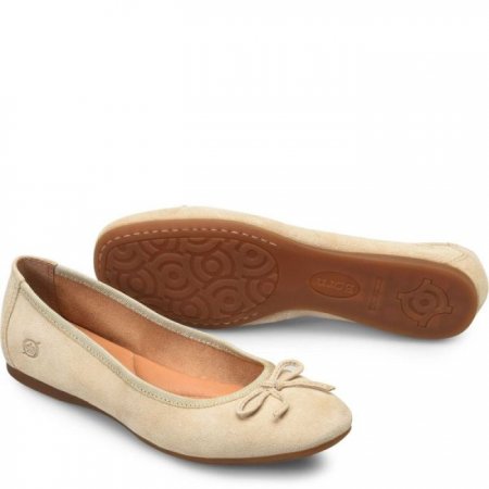 Women's Born Brin Flats - Naturale Suede (Tan)