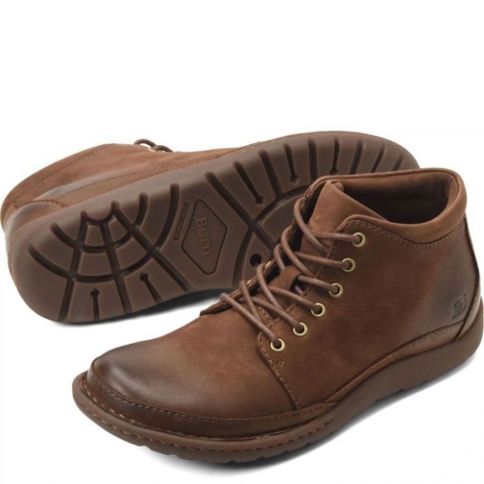 Men's Born Nigel Boots - Carafe Nubuck (Brown)