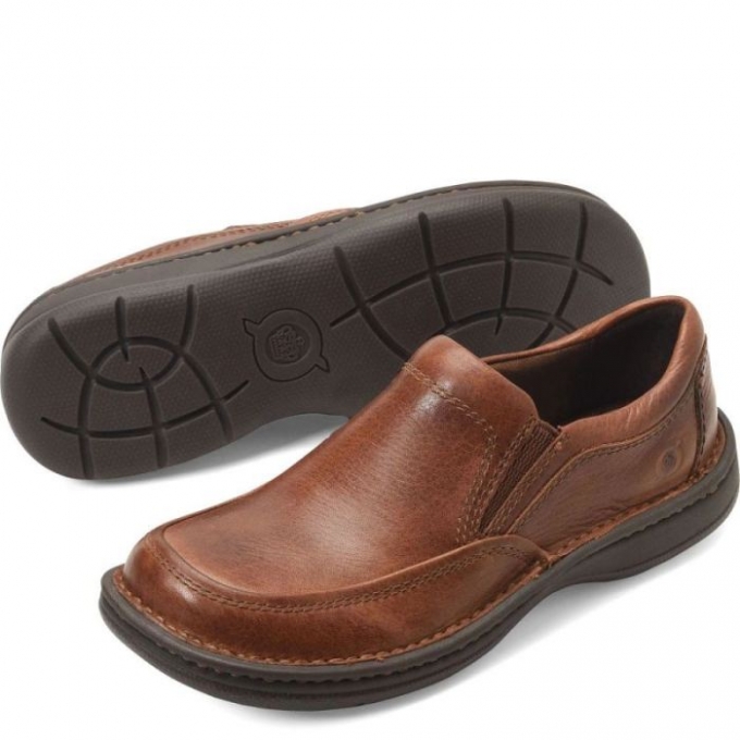 Men's Born Blast III Slip-Ons & Lace-Ups - Dark Tan Whiskey (Brown)