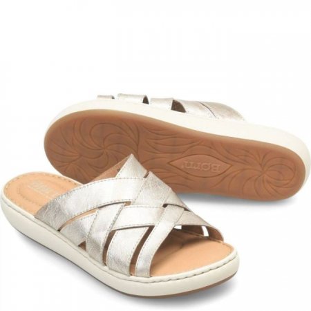 Women's Born Jenny Sandals - Light Gold Panna Cotta (Metallic)