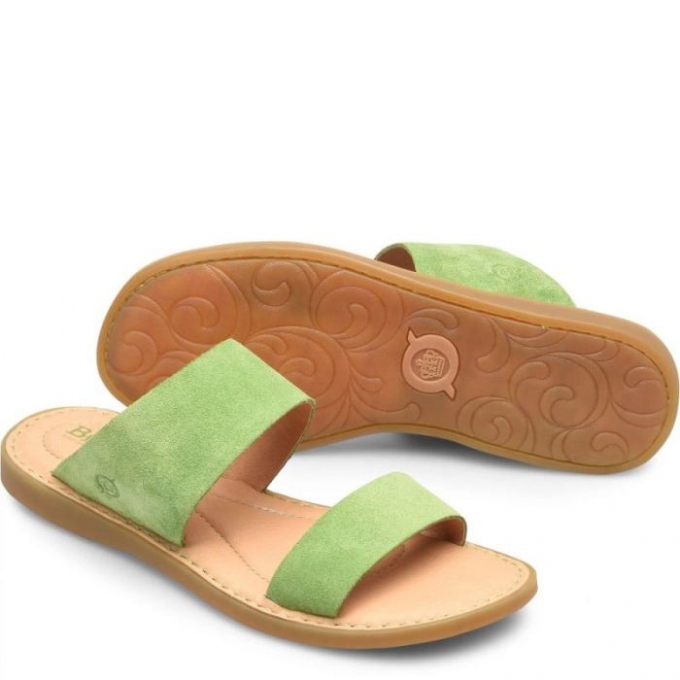 Women's Born Inslo Sandals - Green Mela (Green)