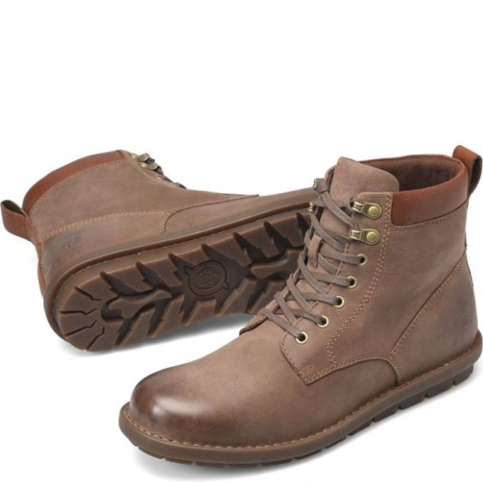 Men's Born Sean Boots - Taupe Fossil (Tan)