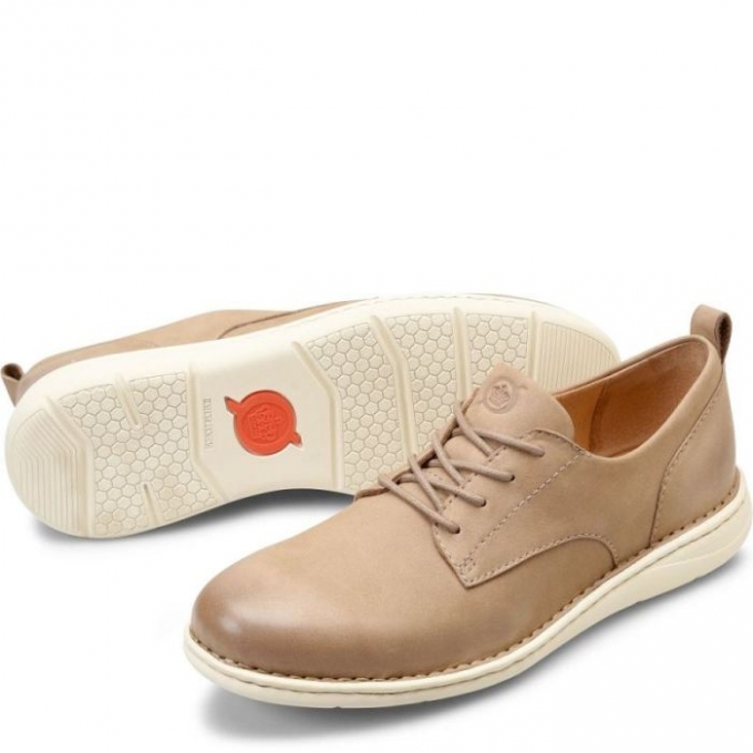 Men's Born Todd Slip-Ons & Lace-Ups - Taupe Stone (Tan)