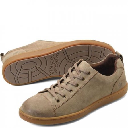 Men's Born Allegheny Slip-Ons & Lace-Ups - Taupe Calicante Suede (Tan)