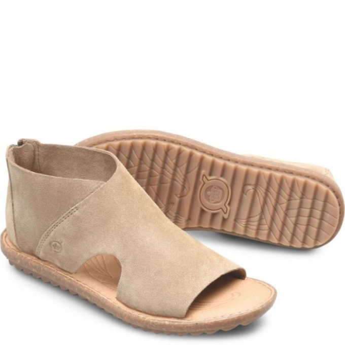 Women's Born Maren Sandals - Taupe Suede (Tan)