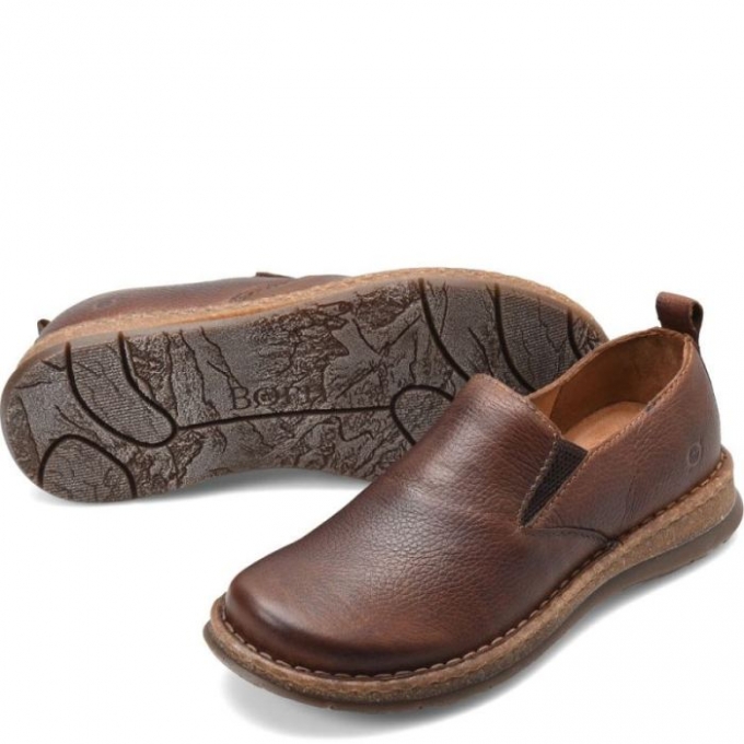 Men's Born Bryson Slip-Ons & Lace-Ups - Dark Brown (Brown)