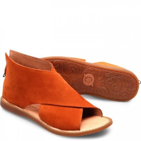 Women's Born Iwa Sandals - Cognac Suede (Brown)