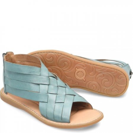 Women's Born Iwa Woven Sandals - Turquoise Lagoon (Green)