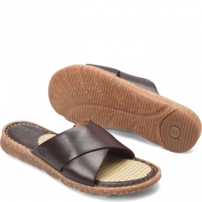 Women's Born Hana Basic Sandals - Dark Brown (Brown)