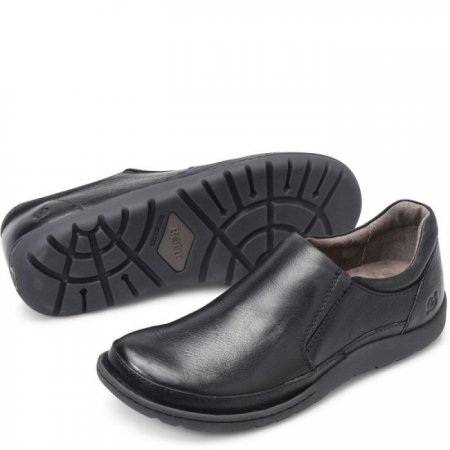 Men's Born Nigel Slip On Slip-Ons & Lace-Ups - Black