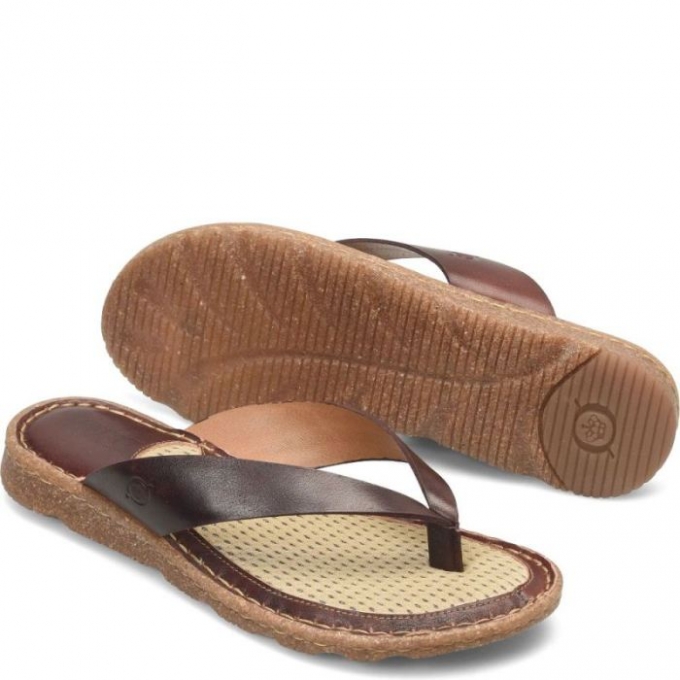 Women's Born Bora Basic Sandals - Dark Brown (Brown)