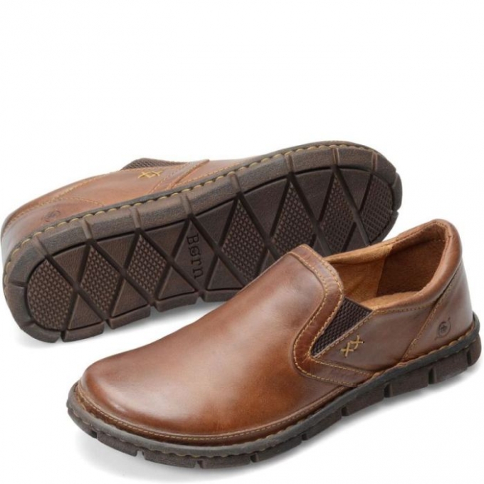 Men's Born Sawyer Slip-Ons & Lace-Ups - Tan (Brown)