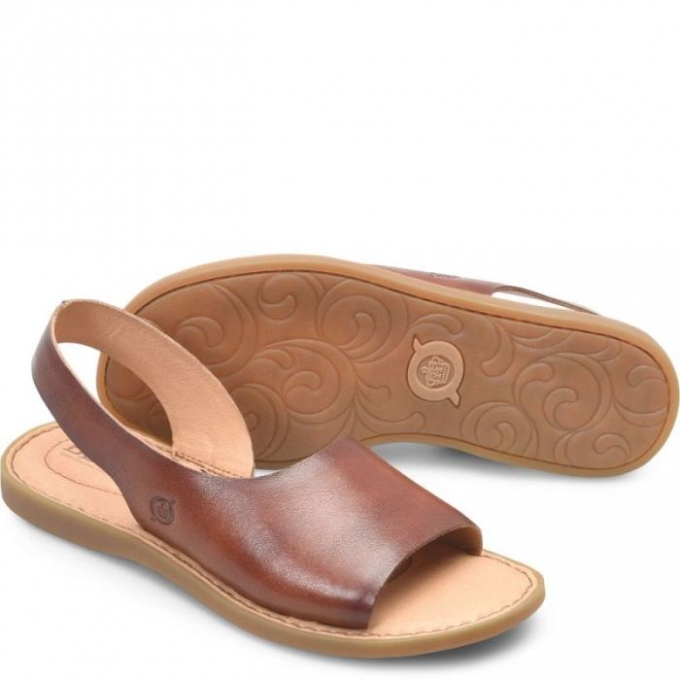 Women's Born Inlet Sandals - Dark Tan Bourbon (Brown)