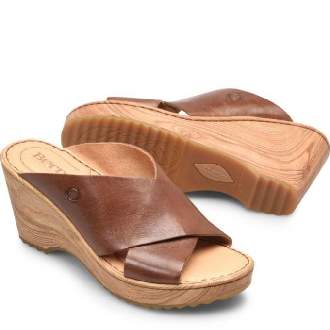 Women's Born Nora Sandals - Luggage (Brown)