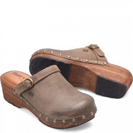 Women's Born Jewel Clogs - Taupe Avola Distressed (Tan)