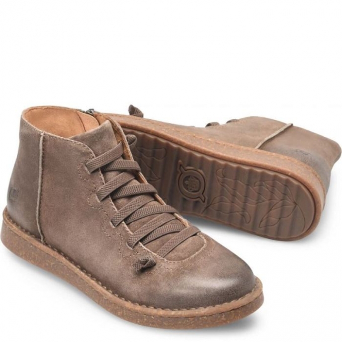 Women's Born Sienna Slip-Ons & Lace-Ups - Taupe Distressed (Tan)